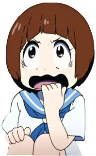 😨 Matoi Ryuko Kill la Kill 애니메이션, 캐릭터, 킬라킬, 마토이 류코, 만화 telegram sticker