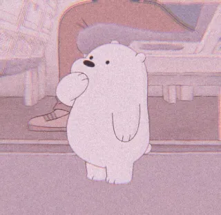 💫 Ice Bear We Bare Bears アイスベア, ぼくらベアベアーズ, アニメ, クマ, かわいい telegram sticker