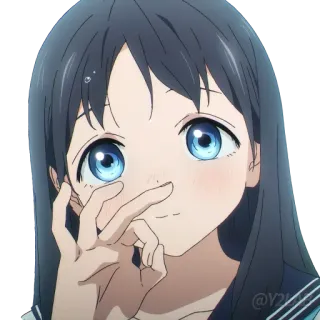 👌 Anime, Ragazza, Carina, Manga, Personaggio whatsapp sticker
