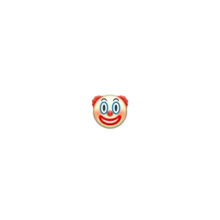 🤡 clown, emoji, faccia, circo, trucco telegram sticker