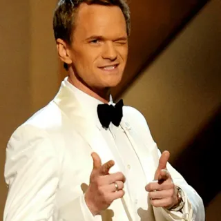 👍 Neil Patrick Harris Neil Patrick Harris, actor, celebrity, wink, suit, tuxedo, pointing telegram sticker