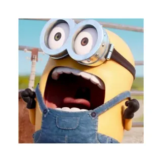 😱 Minion Despicable Me Minion, Moi, moche et méchant, Dessin animé, Drôle, Mignon, Personnage, Autocollant telegram sticker