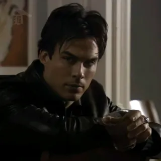 🍸 Damon Salvatore The Vampire Diaries Vampier, Drama, Bovennatuurlijk, Ian Somerhalder telegram sticker