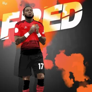 👏 Fred FRED calcio, calciatore, atleta, Manchester United, Fred telegram sticker