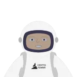🤑 CRYPTO FEHRIK astronaut, crypto, luar angkasa, teknologi, avatar whatsapp sticker