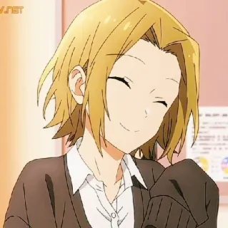 ♥ anime, portrait, smiling, character telegram sticker
