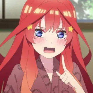 ☕️ Anime, Garota, Cabelo Vermelho, Personagem, Fofa telegram sticker