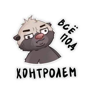 😪 Всё под контролем telegram sticker