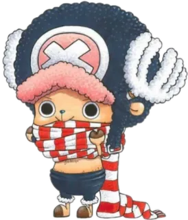 😷 Tony Tony Chopper One Piece anime, cartoon, character, chopper, one piece whatsapp sticker