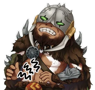 🍗 Viking, Bárbaro, Fantasia, Personagem, Guerreiro telegram sticker