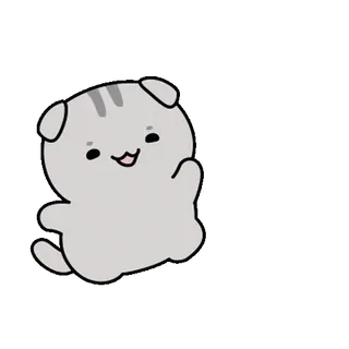 💬 gato, lindo, animal, gatito, dibujos animados, pegatina telegram sticker