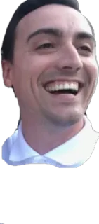 😁 pessoa, sorriso, feliz, homem, rindo, negócios telegram sticker