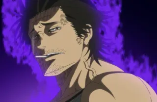 😠 Yami Sukehiro Black Clover Anime, Manga, Yami, Black Clover, Capitano, Magia telegram sticker