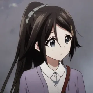 🌸 Anime, Ragazza, Cartone animato, Donna, Personaggio, Ritratto telegram sticker