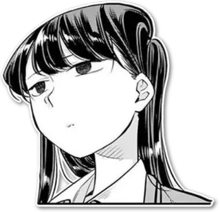 😩 Komi Shouko Komi Can't Communicate Anime, Manga, Komi, Komi-san no puede comunicarse, Lindo, Chica, Estudiante telegram sticker
