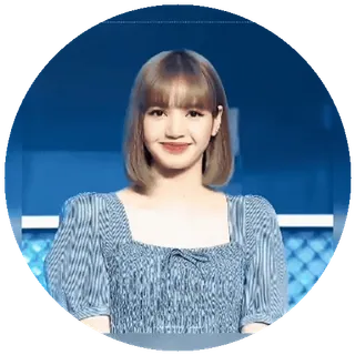 😊 Lisa kpop, chanteuse, femme, célébrité, mode, portrait telegram sticker