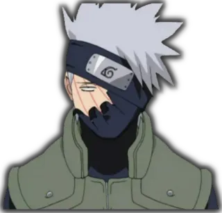 😪 Kakashi Naruto kakashi, naruto, anime, ninja, manga, personaje telegram sticker