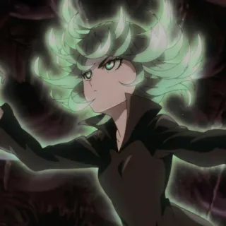 📎 Tatsumaki One-Punch Man Anime, One-Punch Man, Tatsumaki, Esper, Heroína, Psíquico, Tornado telegram sticker