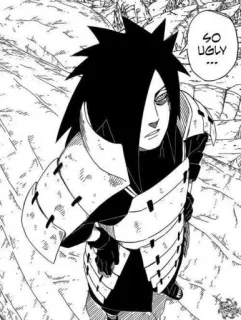 🎏 Madara Naruto SO UGLY ... anime, manga, naruto, madara, uchiha, so ugly telegram sticker