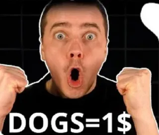 😔 DOGS=1$ telegram sticker