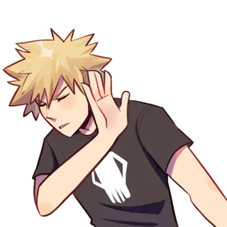 ❌ Katsuki Bakugo My Hero Academia Anime, Bakugo, My Hero Academia, Cartoon, Personage telegram sticker