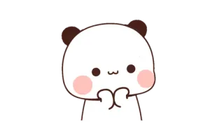 🍩 Panda, Niedlich, Tier, Aufkleber, Cartoon telegram sticker