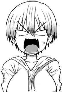 😡 Аниме, Манга, Злой, Кричит, Выражение лица telegram sticker
