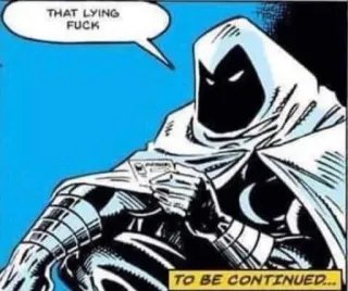 ⚛ Moon Knight THAT LYING FUCK moon knight, quadrinhos, marvel telegram sticker