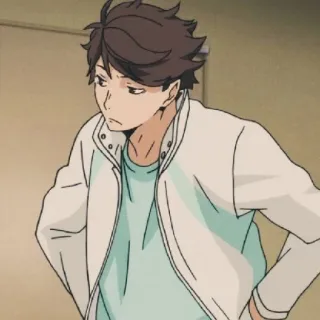 🦉 Oikawa Tooru Haikyuu!! Аниме, Манга, Haikyuu, Ойкава, Ойкава Тоору, Связующий, Волейбол telegram sticker