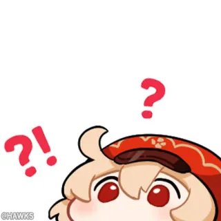 💠 Klee Genshin Impact Klee, Genshin Impact, อนิเมะ, น่ารัก, คำถาม, เครื่องหมายอัศเจรีย์ telegram sticker