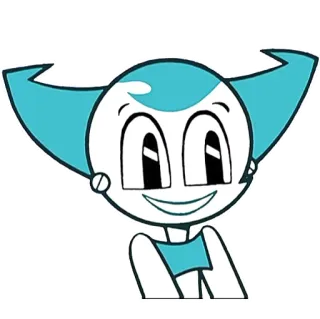 😃 Jenny Wakeman My Life as a Teenage Robot dessin animé, robot, Jenny Wakeman, ma vie de robot adolescente, Nickelodeon telegram sticker