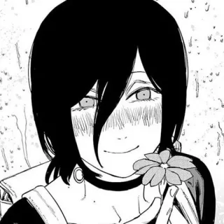 🐚 Reze Chainsaw Man anime, manga, reze, chainsaw man, flower telegram sticker