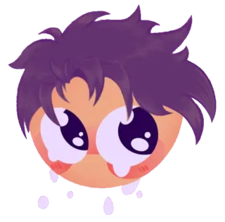 😭 emozioni, carino, kawaii, adesivo, piangere, triste telegram sticker