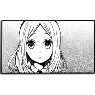 😶 Anime, Manga, Portrait, Mignon, Fille, Dessin animé telegram sticker