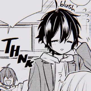🖤 THNK blush うん Anime, Manga, Erröten, Süß, Kind telegram sticker