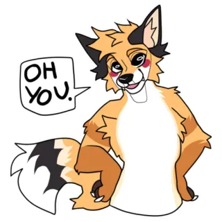 😉 OH YOU. telegram sticker