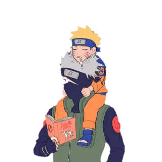🥳 Naruto Liberty & Horses Naruto, Kakashi, anime, manga, słodkie, przyjaźń telegram sticker