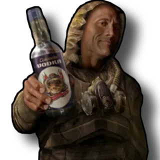 🤙 COSMOS VODKA wódka, alkohol, the rock, na zdrowie, picie telegram sticker