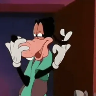 😏 Goofy การ์ตูน, ดิสนีย์, กู๊ฟฟี่, ง่วง, ตลก telegram sticker