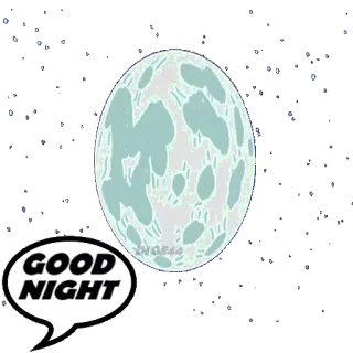🛌 GOOD NIGHT noche, luna, estrellas, buenas noches telegram sticker