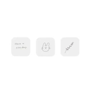 🌷 Have a nice day mignon, lapin, lavande, positif, salutation, simple whatsapp sticker