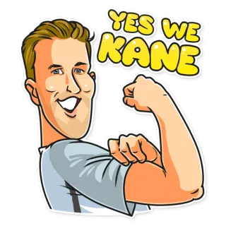 💪 YES WE KANE Yes We Kane, กีฬา, กล้าม, การ์ตูน, แรงบันดาลใจ, นักกีฬา telegram sticker