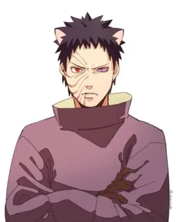 🍭 Obito Uchiha Naruto anime, manga, cat ears, Obito, Uchiha, Naruto telegram sticker