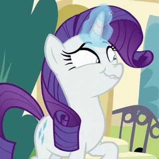 😁 Rarity My Little Pony poney, dessin animé, animal, licorne telegram sticker