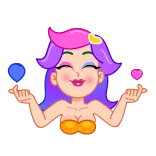 💕 Lola Brawl Stars telegram sticker