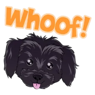 🐶 whoof! 犬, 子犬, かわいい, わん, 動物, ペット telegram sticker