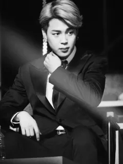 🎥 Jimin Jimin, BTS, K-pop, piosenkarz, idol, celebryta, męski, garnitur telegram sticker