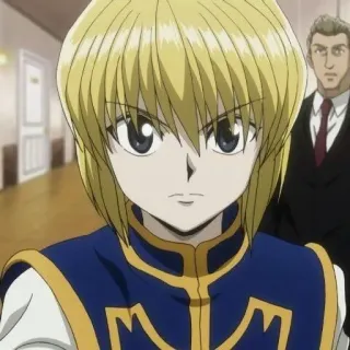 🙁 Kurapika Hunter x Hunter anime, manga, Kurapika, Hunter x Hunter, character telegram sticker
