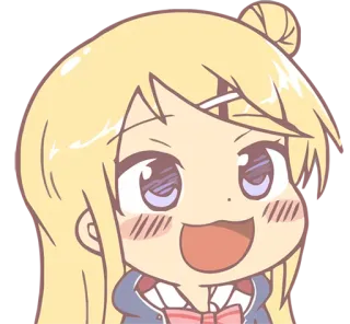 😃 Cartoon, Anime, Chibi, Blond, Süß telegram sticker