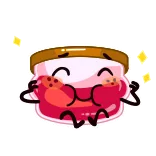☺️ geleia, pote, kawaii, fofo, brilho, comida, doce telegram sticker